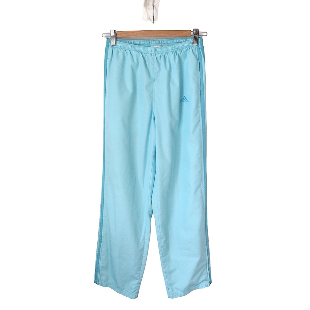 Adidas Baby Blue Y2K Windbreaker Pants 🦋💙